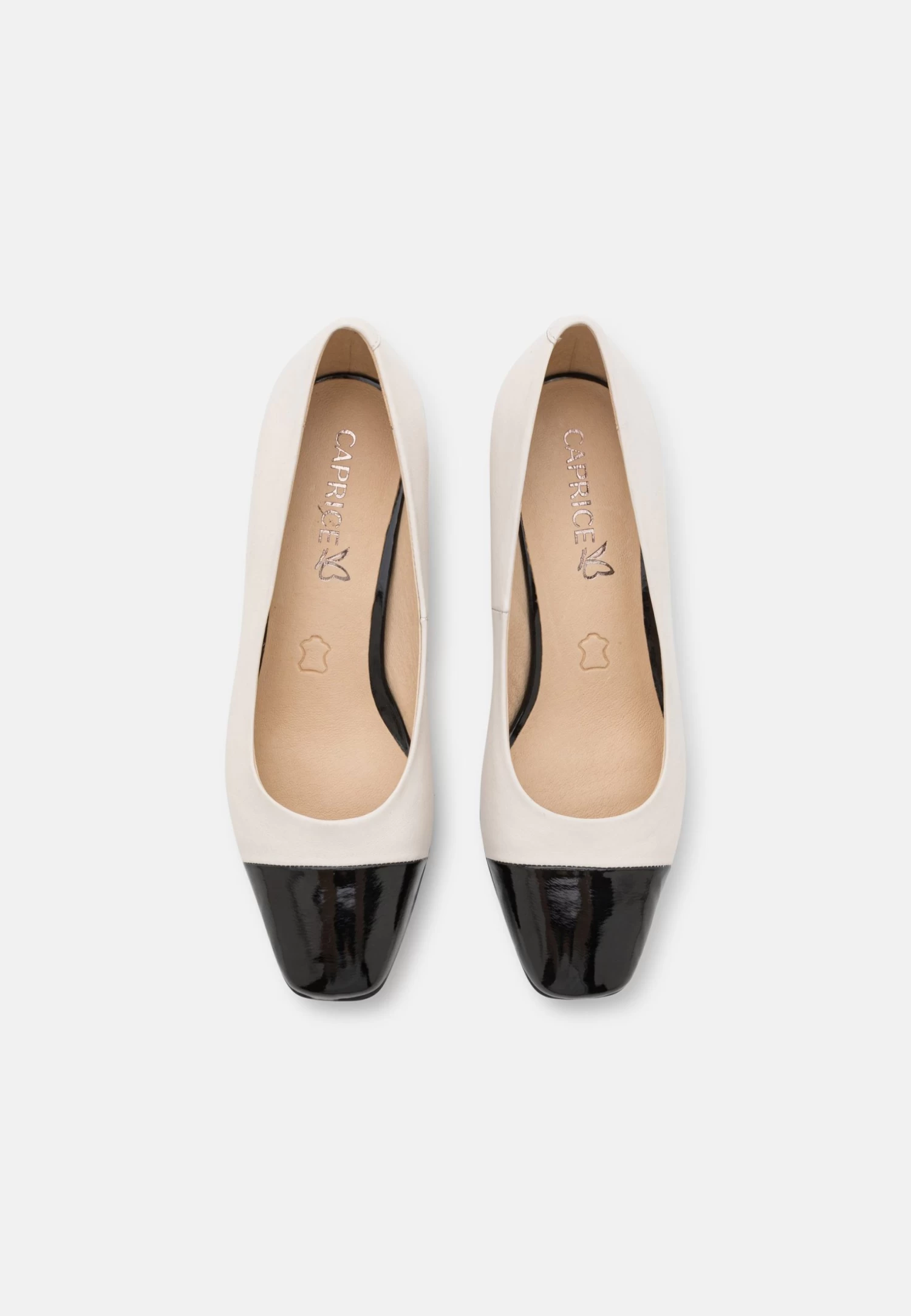 Caprice Tacones - Offwhite/Black 8 Caprice Tacones - Offwhite/Black - Imagen 6