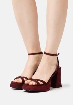 Hugo Vicky- Sandalias Con Plataforma - Dark Red