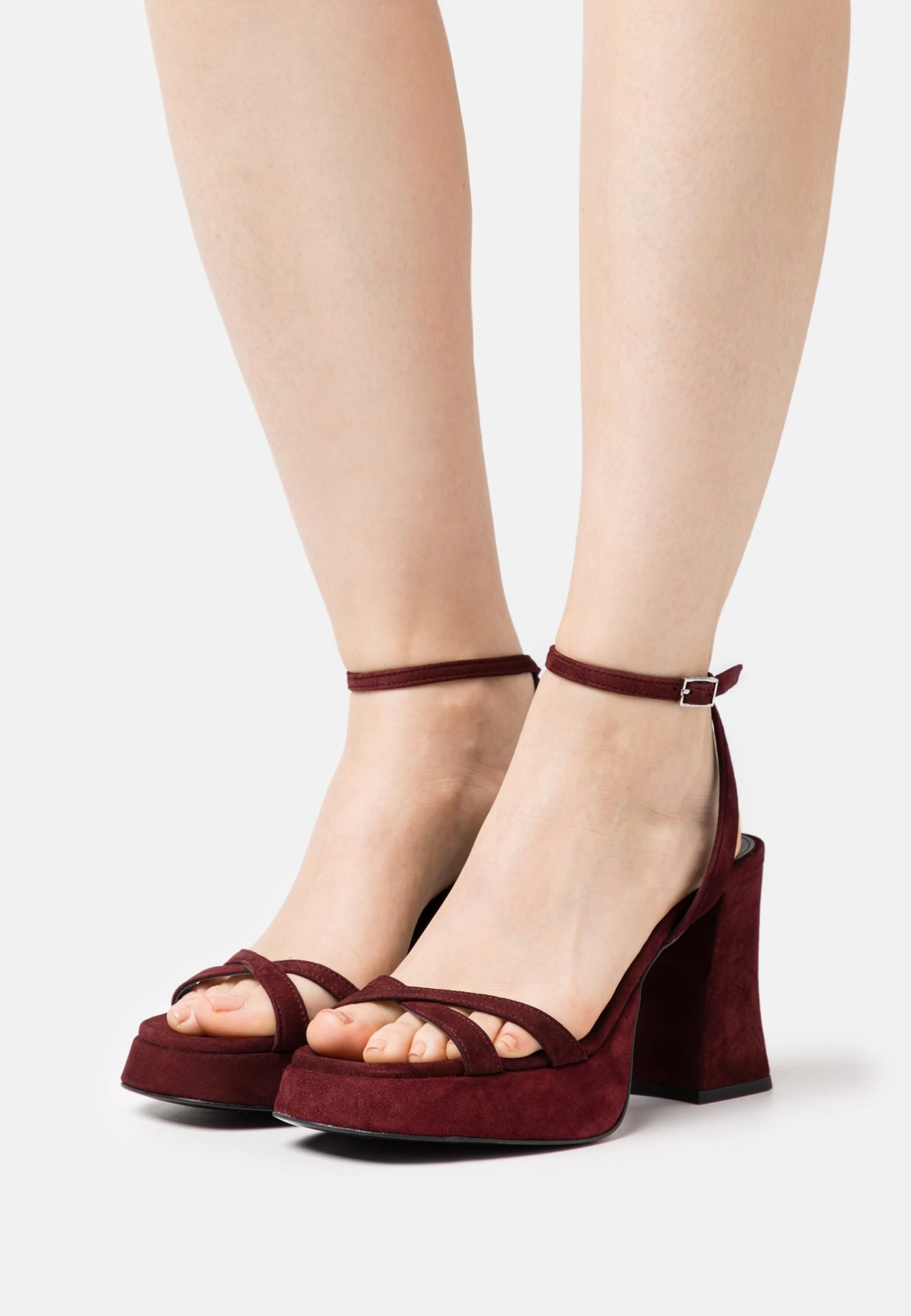 Hugo Vicky- Sandalias Con Plataforma - Dark Red 3 Hugo Vicky- Sandalias Con Plataforma - Dark Red