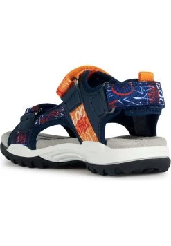 Geox J Borealis- Sandalias De Senderismo - Navy/Orange -Zapato Tienda 1a372c7d4d9f4baebf90d3c5f301718d