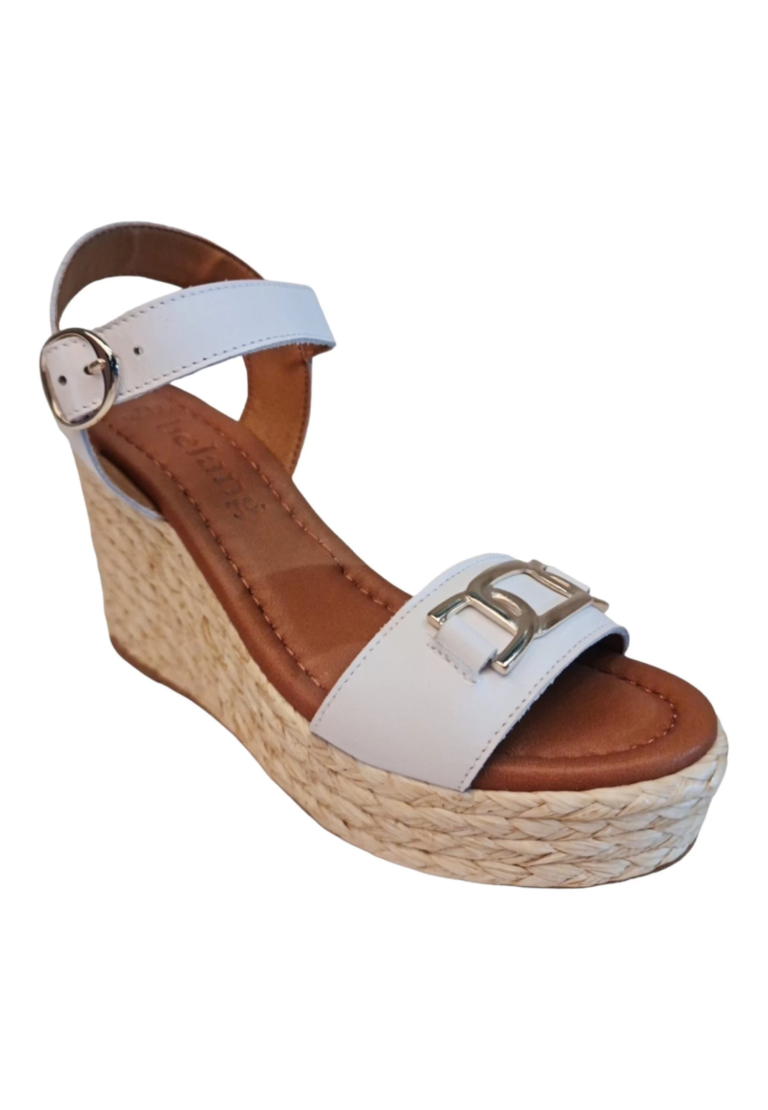 Libo - Sandalias De Cuña - Blanca 4 Libo - Sandalias De Cuña - Blanca - Imagen 2