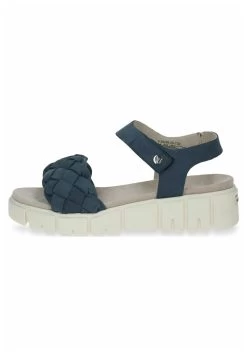 Caprice Sandalias De Cuña - Ocean Nubuc