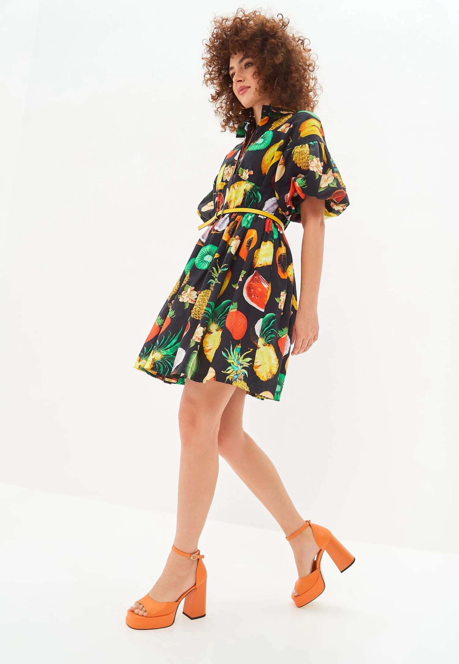 Sandalias Con Plataforma - Orange 4 Sandalias Con Plataforma - Orange - Imagen 2