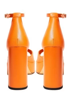 Sandalias Con Plataforma - Orange 18 Sandalias Con Plataforma - Orange -Zapato Tienda 42230a568cf84a9493f1732fe0922660
