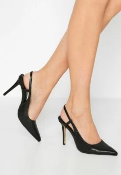 Sling Back Court - Zapatos Altos - Black