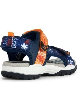 Geox J Borealis- Sandalias De Senderismo - Navy/Orange -Zapato Tienda 50fe307283244b9181300f7d0f1a30e0