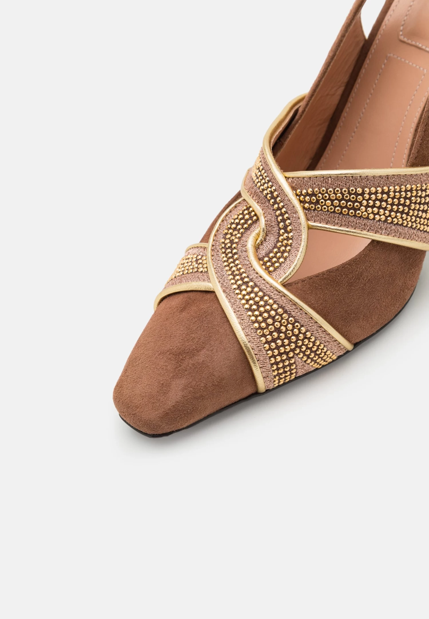 Alberta Ferretti Embroideries - Zapatos Altos - Brown 8 Alberta Ferretti Embroideries - Zapatos Altos - Brown - Imagen 6