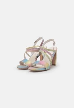 Marco Tozzi By Guido Maria Kretschmer - Sandalias De Tacón - Rainbow Metallic -Zapato Tienda 5b03e426b68e42bbaf72fa35f759a182