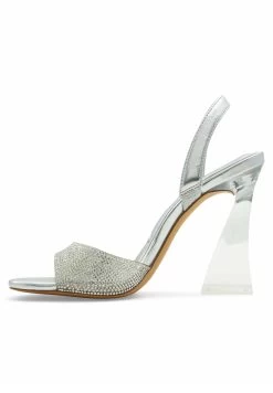 Aldo Sling Back Gienna - Sandalias De Tacón - Silver