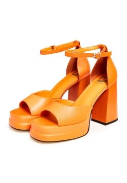 Sandalias Con Plataforma - Orange 16 Sandalias Con Plataforma - Orange -Zapato Tienda 5fd0120e8d2e4feeabf0d78d2048ca1a