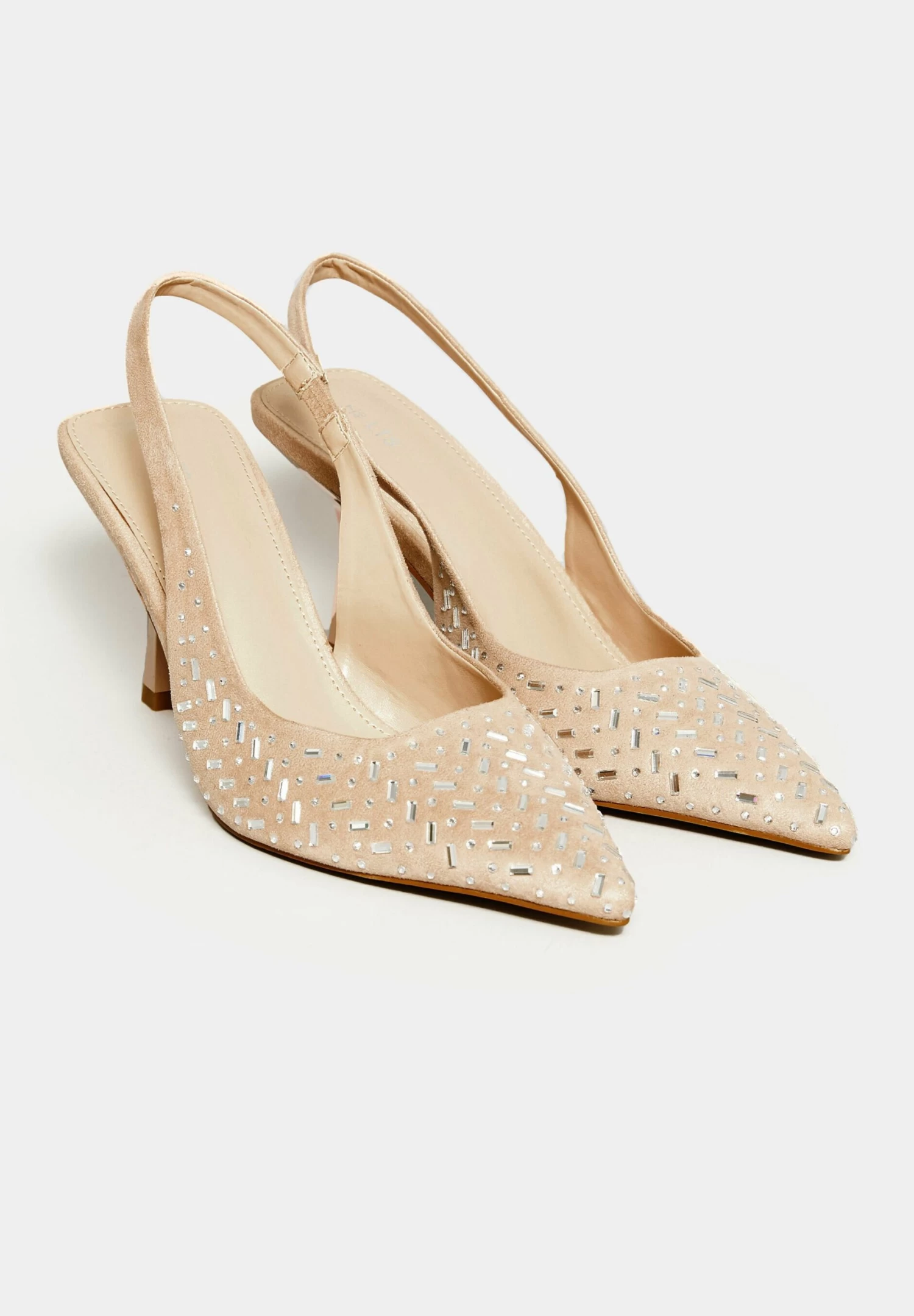 Diamante Heel Court- Zapatos Altos - Light Beige 4 Diamante Heel Court- Zapatos Altos - Light Beige - Imagen 2