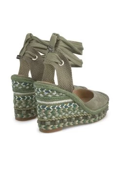 Alma En Pena Gomez - Sandalias De Cuña - Verde -Zapato Tienda 6e08eaf84b464791b7928eab8b7c640b