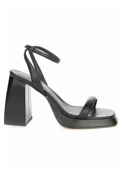 Sandalias Con Plataforma - Black