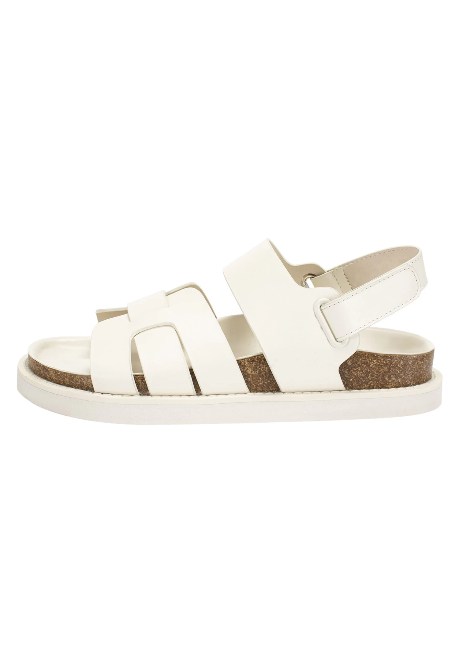 Sandalias Con Plataforma - Crema 3 Sandalias Con Plataforma - Crema