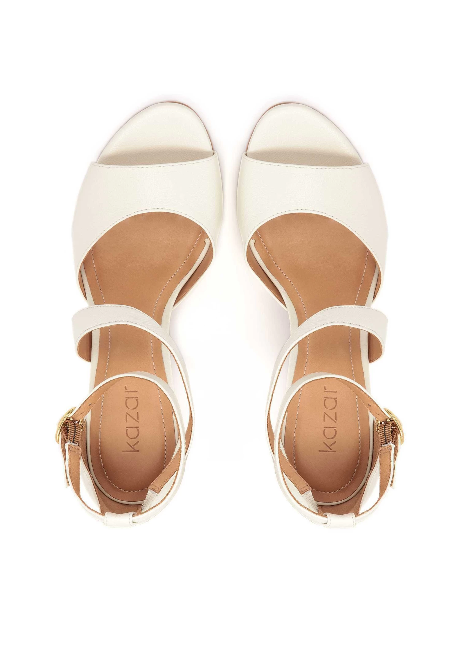 Kazar Megan With A Cross Strap - Sandalias De Tacón - Beige 4 Kazar Megan With A Cross Strap - Sandalias De Tacón - Beige - Imagen 2