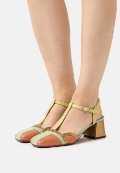 Chie Mihara Vorita - Sandalias - Jeep Salmon/Jeep Lemon/Menta/Dali Bronze
