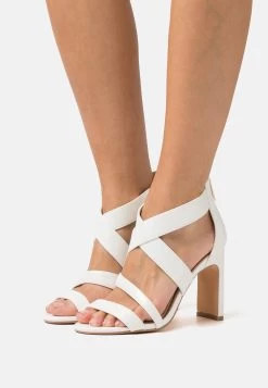 Buffalo Vegan Jean Flow - Sandalias De Tacón - Pearl White