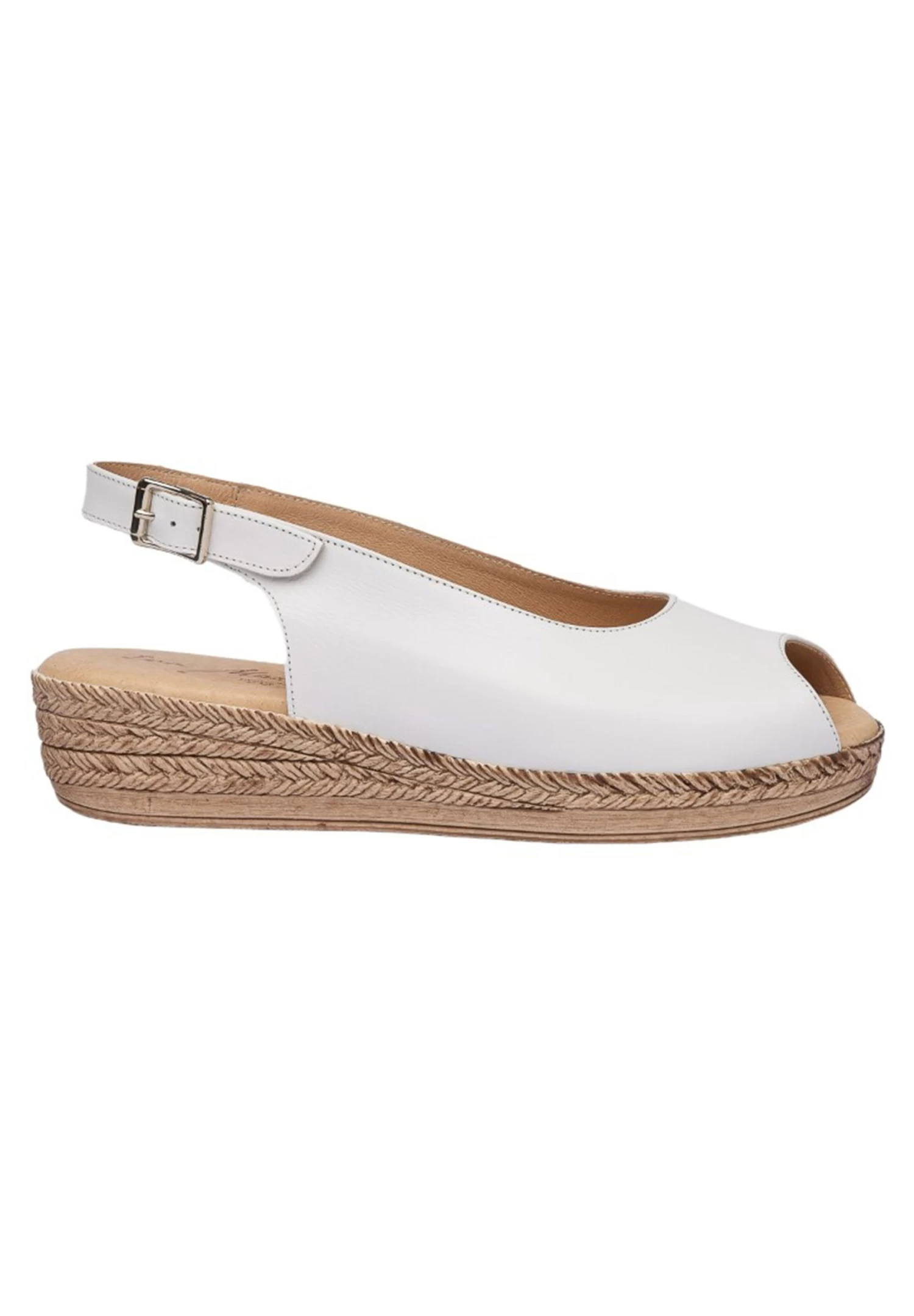 Sandalias De Cuña - Blanco 3 Sandalias De Cuña - Blanco