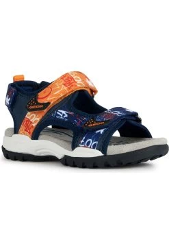 Geox J Borealis- Sandalias De Senderismo - Navy/Orange -Zapato Tienda a3f087d3ad6a4290b18e06c938a803c5