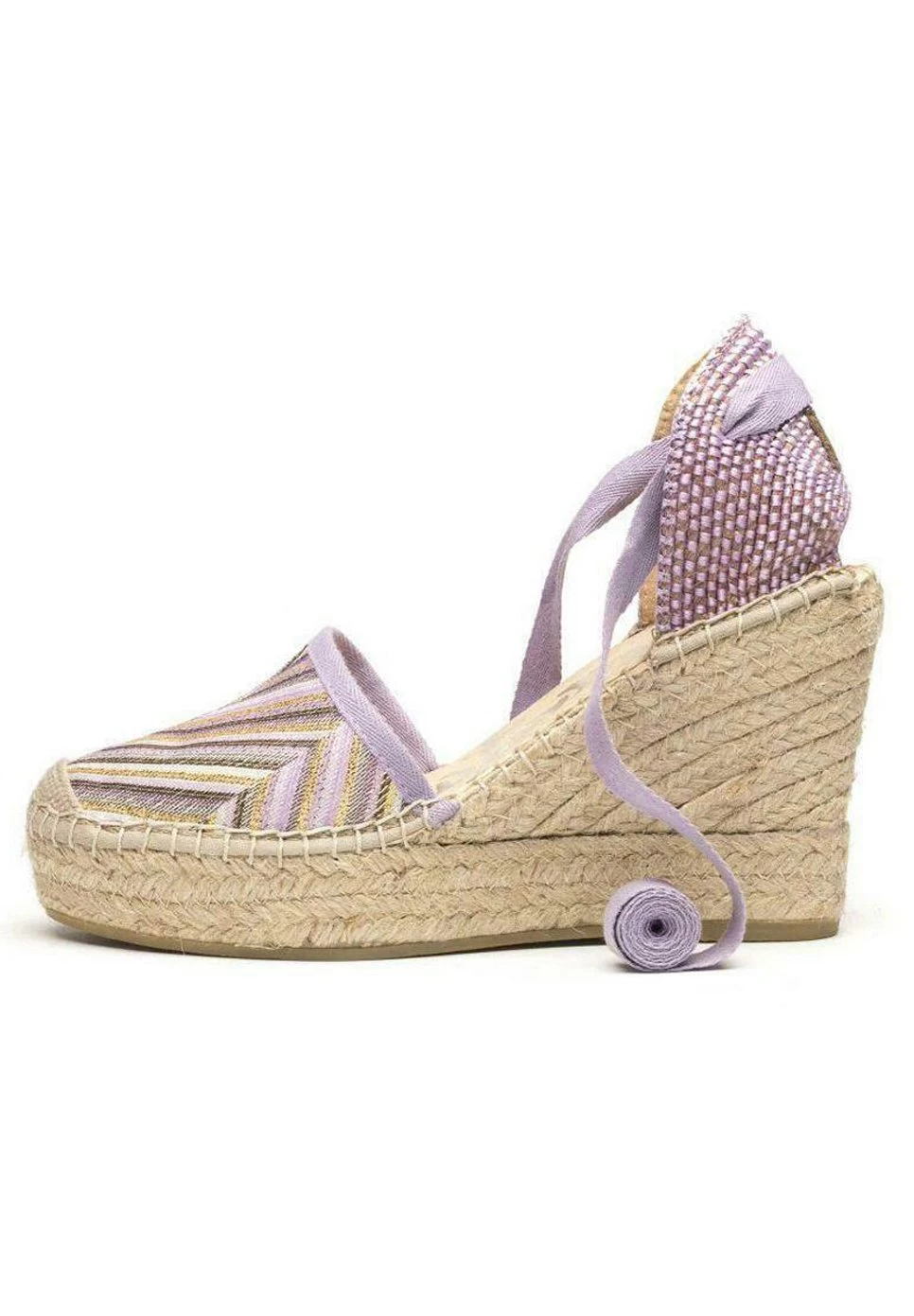 Vidorreta Sandalias De Cuña - Malva 4 Vidorreta Sandalias De Cuña - Malva - Imagen 2