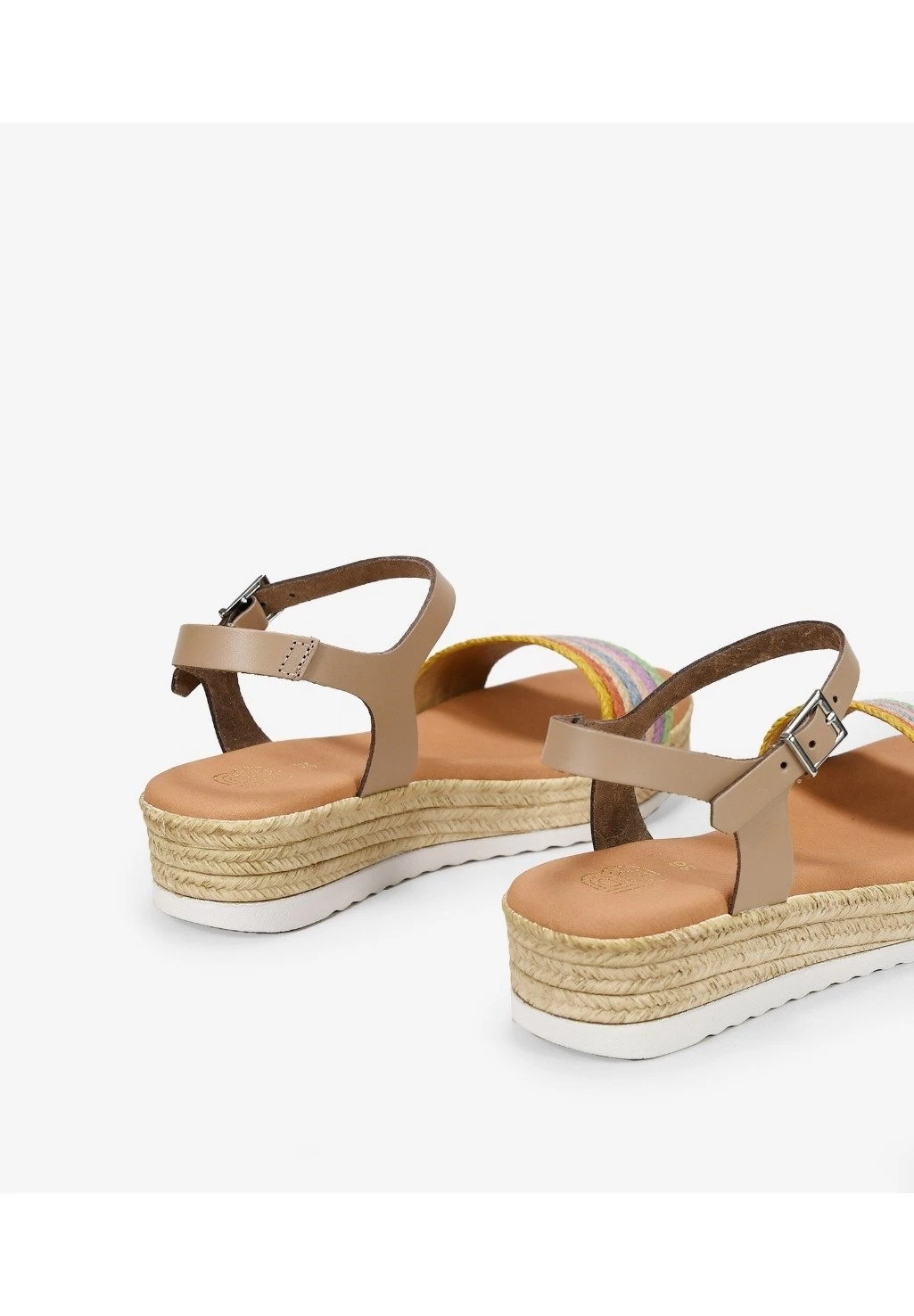 Sandalias De Cuña - Taupe 6 Sandalias De Cuña - Taupe - Imagen 4