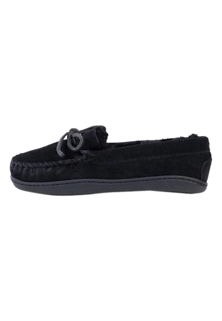 Minnetonka Sheepskin Hardsole Moc - Mocasines - Black 3 Minnetonka Sheepskin Hardsole Moc - Mocasines - Black