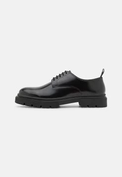 YOURTURN Leather Unisex - Zapatos Con Cordones - Black