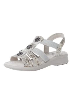 Jana Sandalias De Cuña - Grey Flower -Zapato Tienda c4ed90ffd1aa46bfbff96739720b4abf