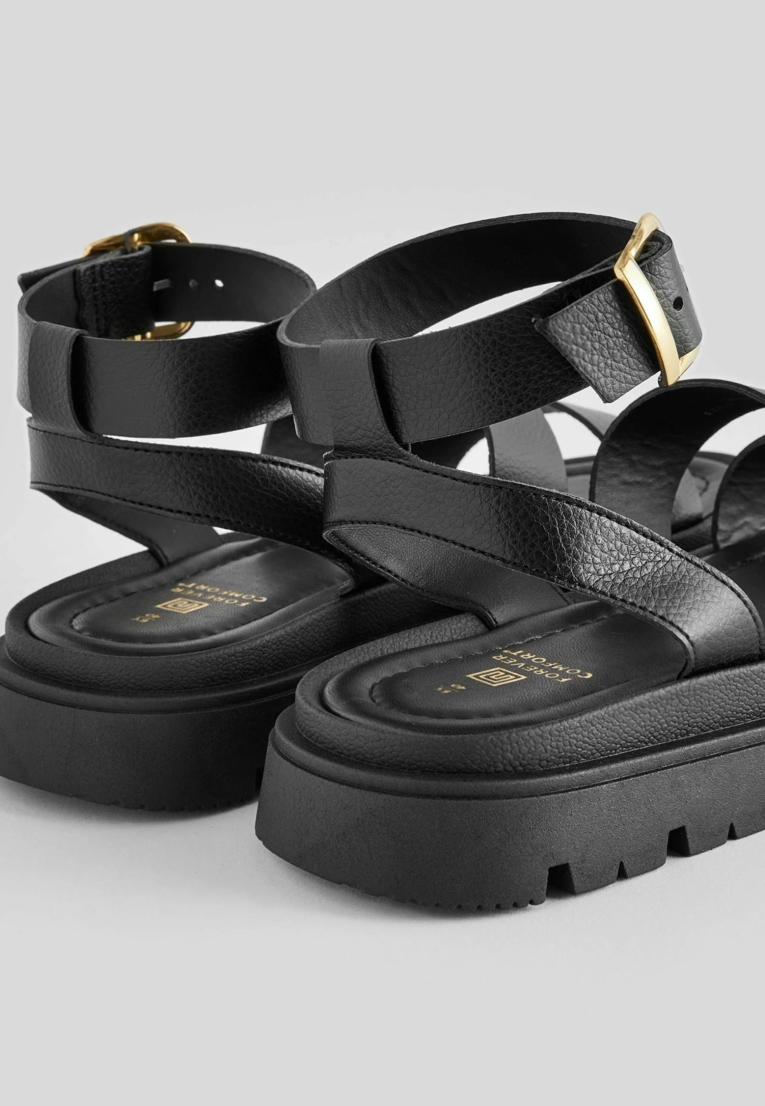 Next Forever Comfort Chunky With Ankle Strap Standard - Sandalias Con Plataforma - Black 6 Next Forever Comfort Chunky With Ankle Strap Standard - Sandalias Con Plataforma - Black - Imagen 4