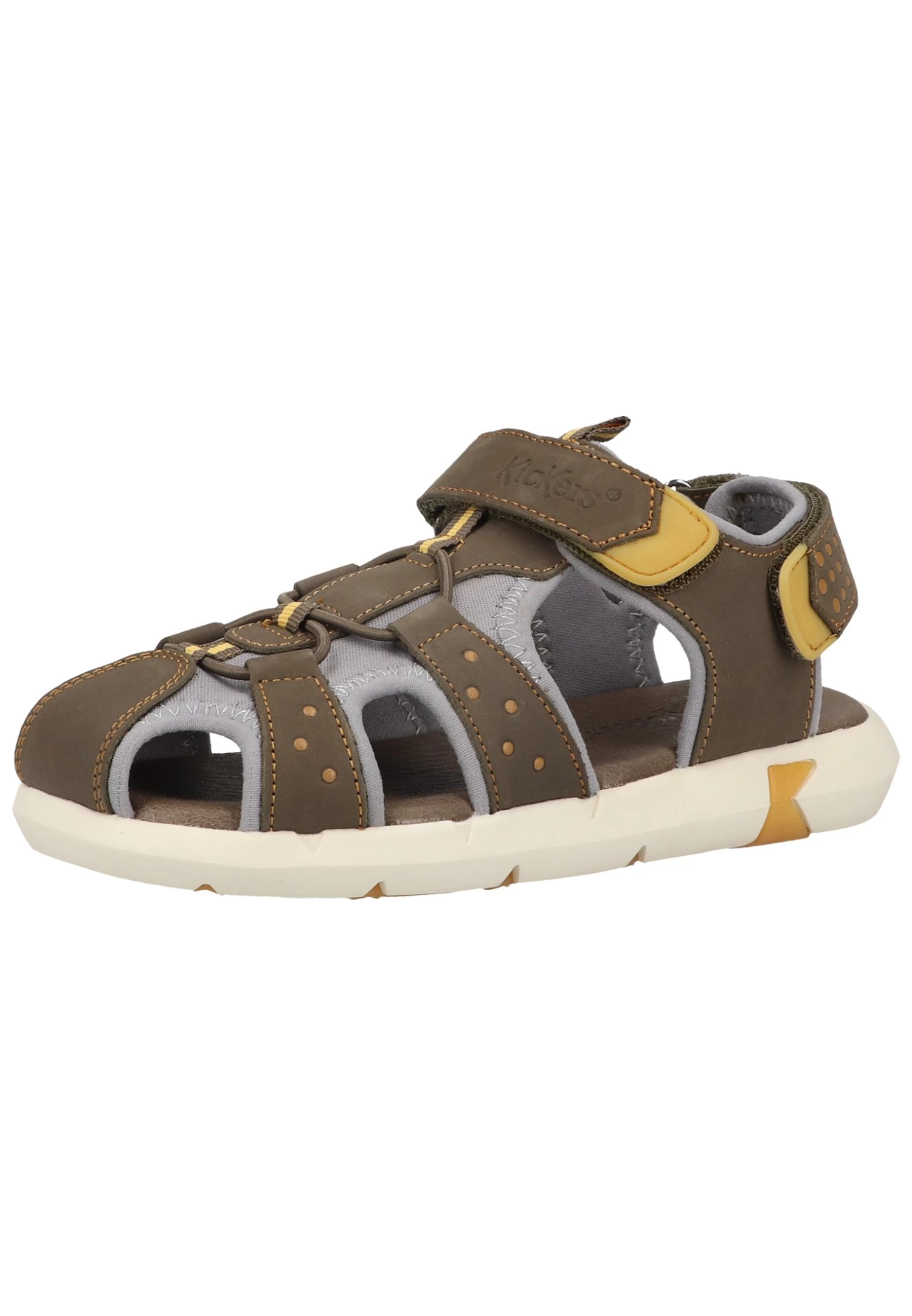 Kickers Jumange - Sandalias - Kaki Jaune 4 Kickers Jumange - Sandalias - Kaki Jaune - Imagen 2