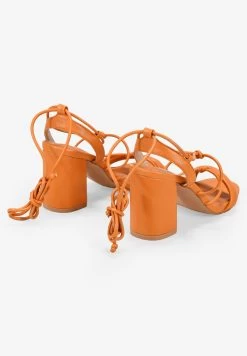 Con Cuerdas - Sandalias De Tacón - Naranja 8 Con Cuerdas - Sandalias De Tacón - Naranja -Zapato Tienda d08df43cd12d4147a0e55f503d6a722a