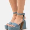 Steve Madden Paysin - Sandalias Con Plataforma - Blue Denim 2 Steve Madden Paysin - Sandalias Con Plataforma - Blue Denim -Zapato Tienda da089782e48e4608be56078aa653985b