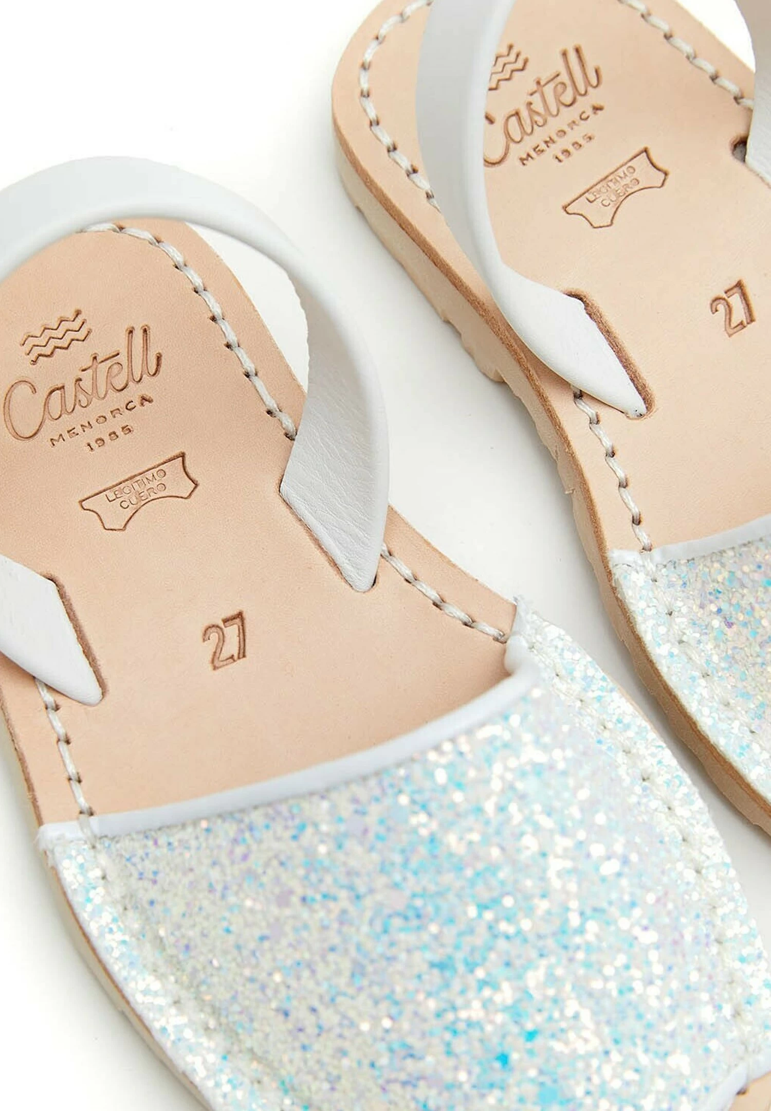 Menorquinas Gliter - Sandalias - Blanco 6 Menorquinas Gliter - Sandalias - Blanco - Imagen 4