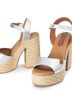 Monsul Laminado - Sandalias De Tacón - Plata 9 Monsul Laminado - Sandalias De Tacón - Plata -Zapato Tienda e85afc5183fb4428898a66f3e7692916