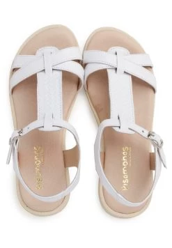 Tira Central Trenzada - Sandalias - Blanco 8 Tira Central Trenzada - Sandalias - Blanco -Zapato Tienda e9958c0dc6364947b358972dcedc4d02