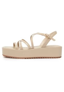 Taya - Sandalias Con Plataforma - White