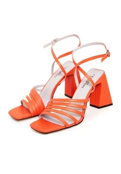 Sandalias De Tacón - Orange 19 Sandalias De Tacón - Orange -Zapato Tienda fe182a90eae94095bf39297d3e62ef05